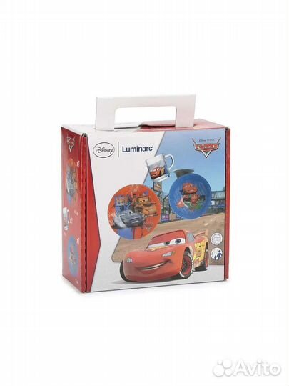 Набор посуды luminarc Cars (Тачки 2) новый