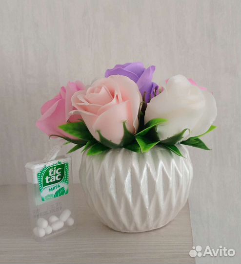 Букет из мыльных роз