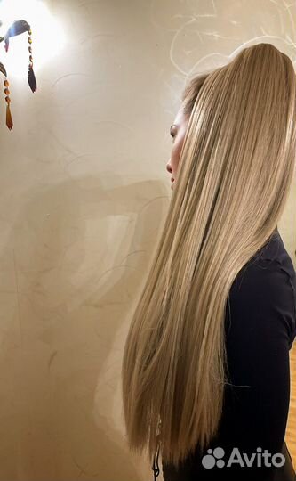 Хвост на резинке, накладной хвост шиньон