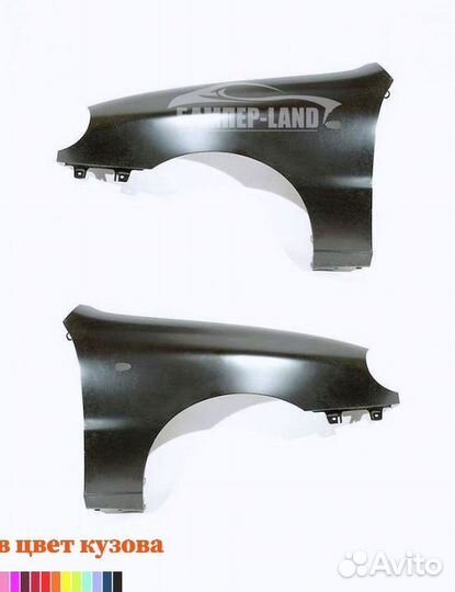 Крыло левое Chevrolet Lanos новое любой цвет