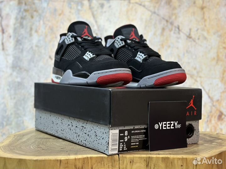 Кроссовки Nike Air Jordan 4 Retro OG Bred 2019