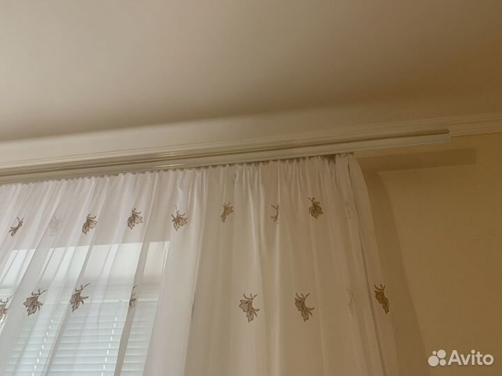 Карниз металлический,двухрядный (с крепежами)