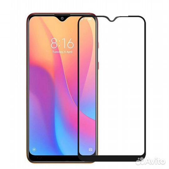 Защитное стекло на Xiaomi Redmi Note 8 / 8T чёрное