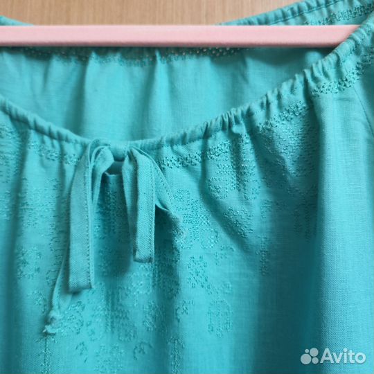 Льняное платье