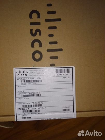 Телефон Cisco CP-7821-K9