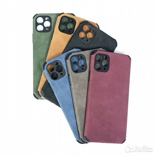 Чехол iPhone 11 pro max замшевый защита камеры