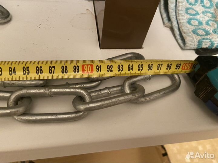 Цепь 2 м для велозамка оцинкованная