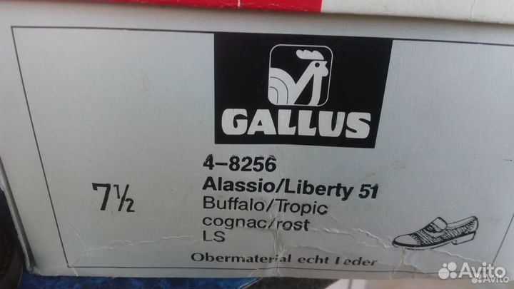 Новые туфли Gallus Австрия р.42 кожа