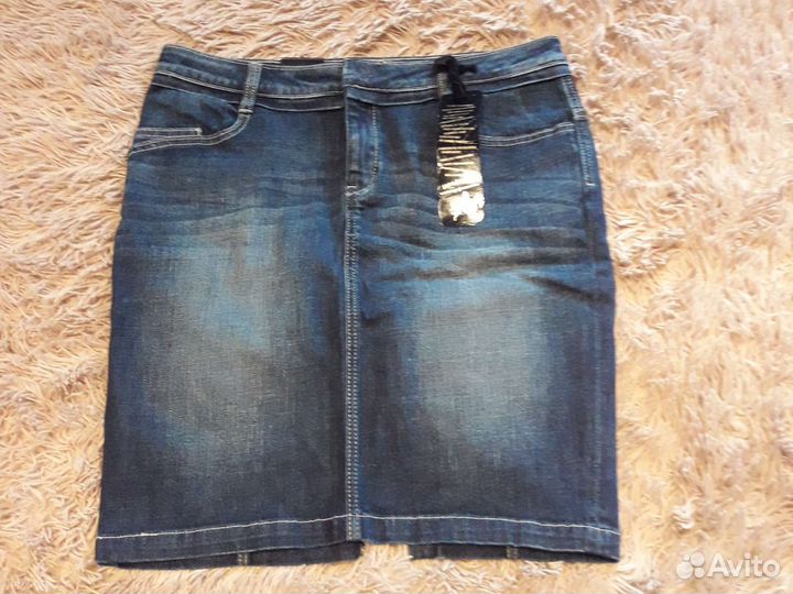 Джинсовая юбка новая 48 разм