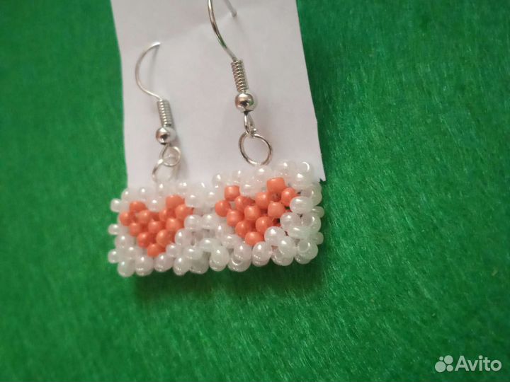 Серьги из бисера