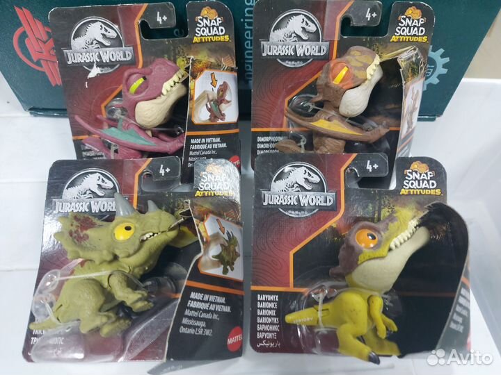 Кусающиеся Динозавры Snap Squad Mattel новые ориг