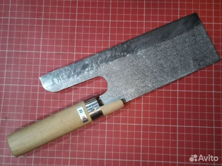 Японский кухонный нож Менкири. Ковка, ламинат