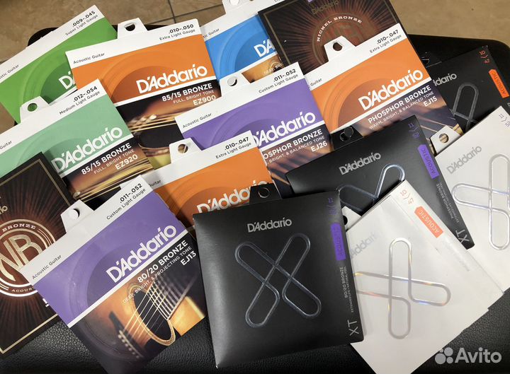 Струны Daddario (акустика) вся линейка,все калибры