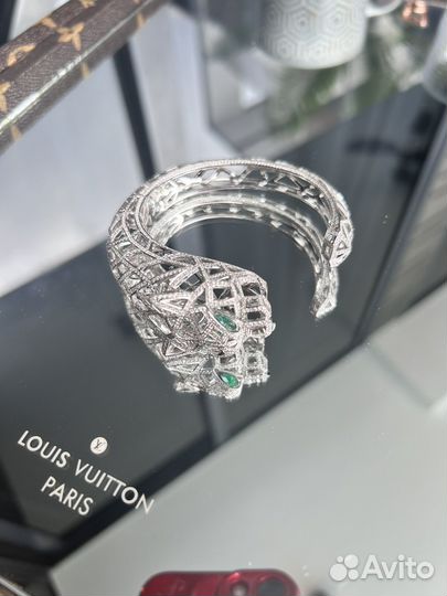 Золотой браслет cartier panther