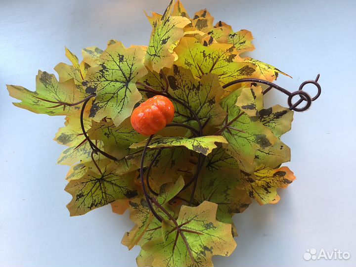 Дикорации ветка тыква осень