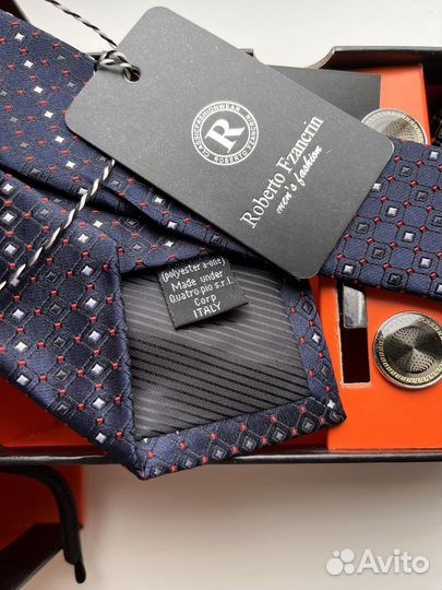 Галстук + аксессуары, подарочный набор