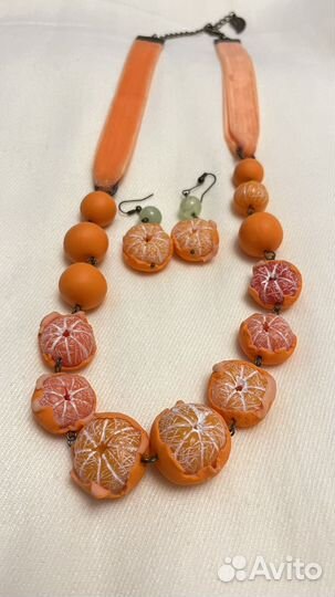 Бусы мандарины
