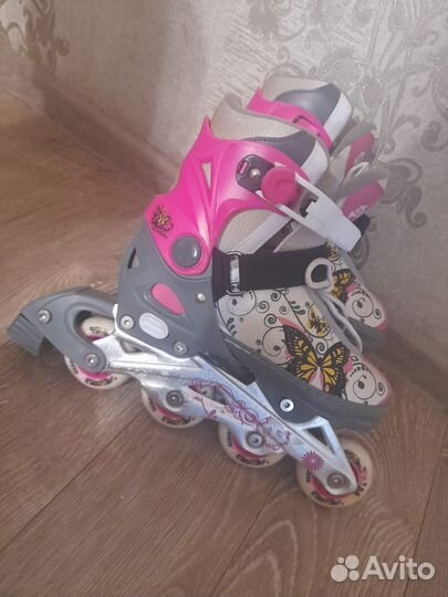 Роликовые коньки детские раздвижные 33 36