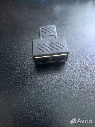 Соединитель для интернет кабеля на 2х1 Rj45