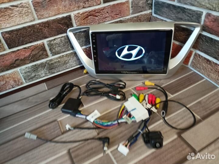 Магнитола 2 din android Hyundai solaris 2 +камера