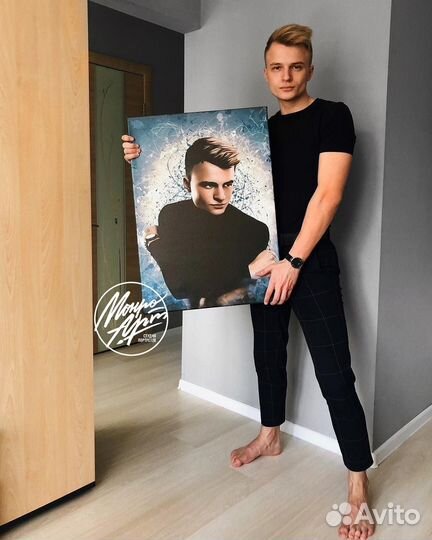 Портрет по фото на холсте на заказ