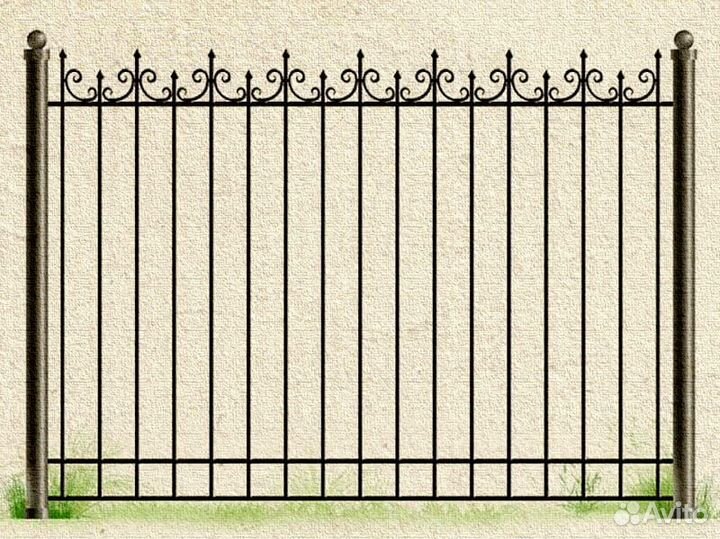 Кованый забор