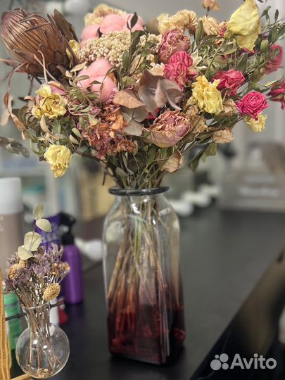 Ваза цветное стекло