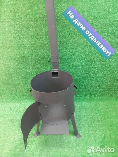 Печь с трубой под казан 8-10л