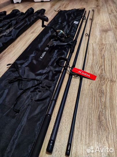 Карповое удилище Kaida noblest 3,9м с катушкой