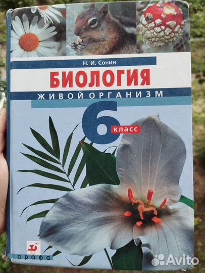 Учебник по биологии 6 класс. Н.И. Сонин