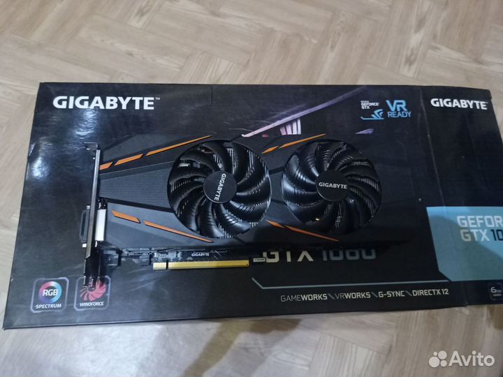 Видеокарта gigabyte GeForce GTX 1060 6 гб