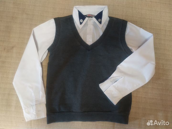 Школьные рубашки для мальчика на 1-2 класс