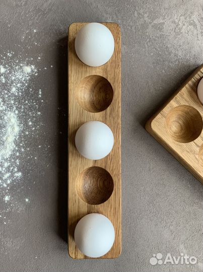 Деревянная подставка для яиц
