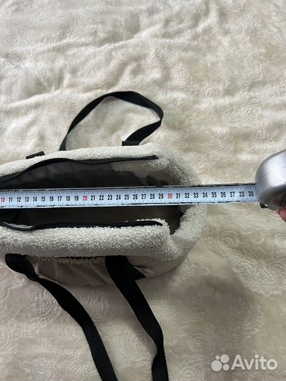 Сумка переноска для животных мягкая с мехом