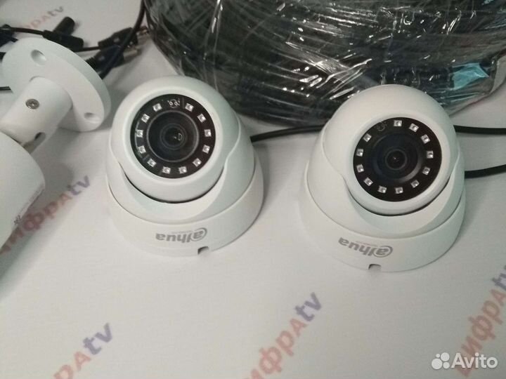 Полный к-т уличного видеонаблюдения 6 камер