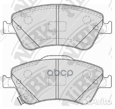 Колодки тормозные дисковые toyota corolla 1.6 2