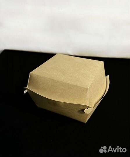 Коробка для гамбургера 94х94х70мм крафт (S)*250