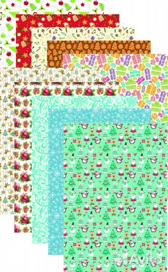 Фетр с новогодним рисунком для творчества