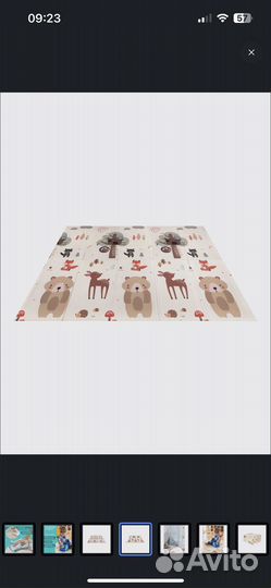 Складной детский коврик