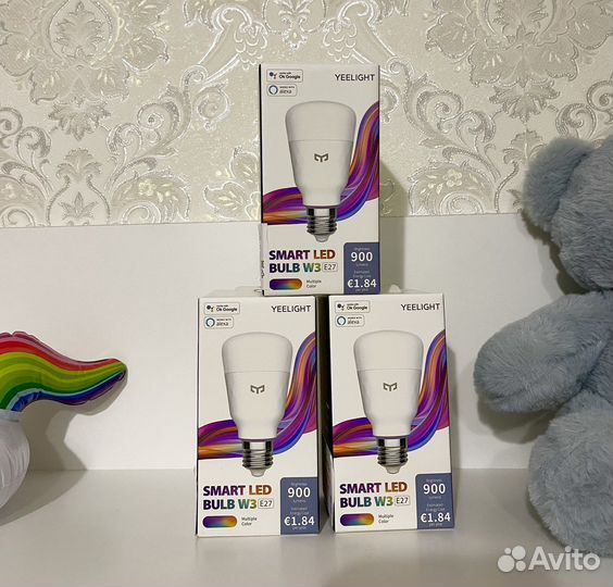 Умная лампа Xiaomi yeelight smart Led W3 цветн