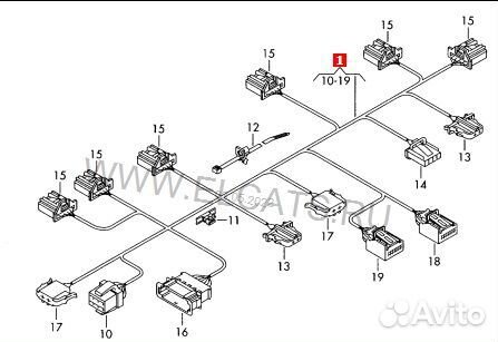 Проводка отопителя Volkswagen Passat B6