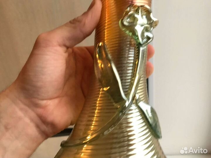 Ретро ваза цветное стекло