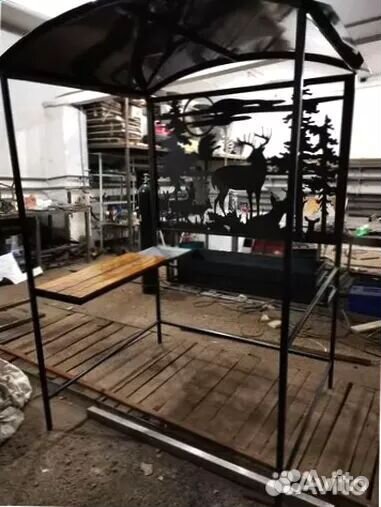 Мангал С печкой под казан