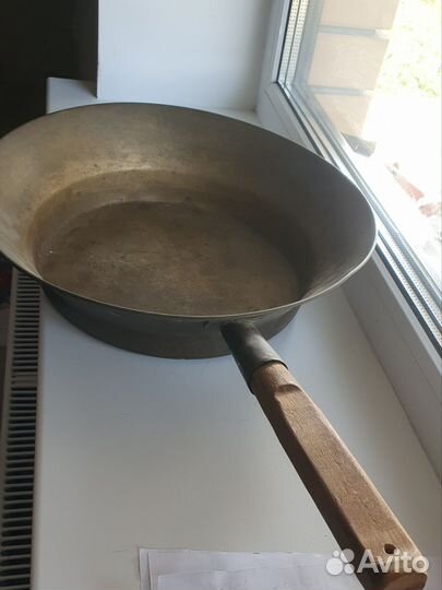 Сковорода тазик латунь XIX Век 1891г. Клеймо