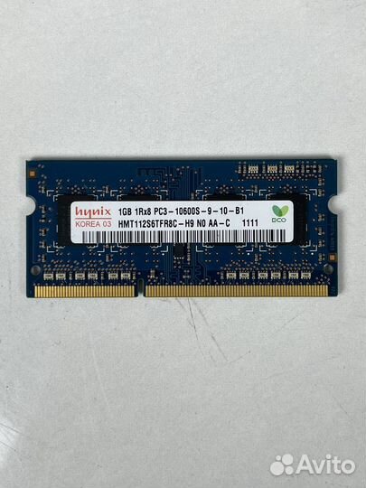 Оперативная память ddr3 для ноутбука 1gb Hynix