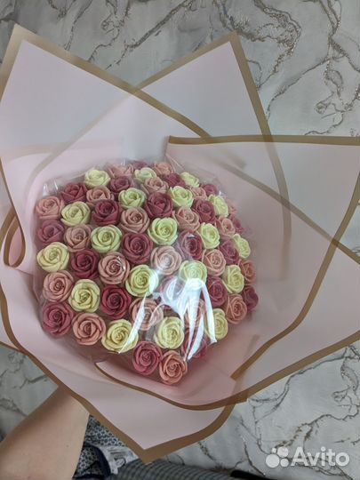 Шоколадные букеты, розы, бельгийский шоколад