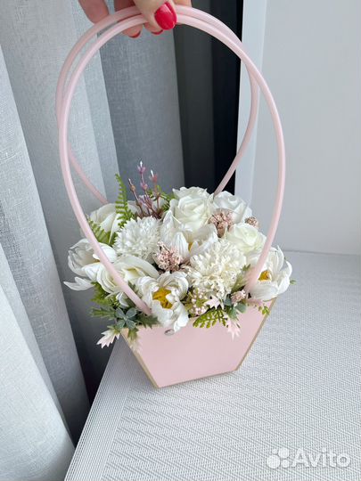 Букеты из мыльных роз