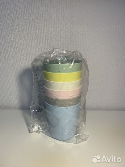 Новый Набор детских стаканов Kalas IKEA 6 шт