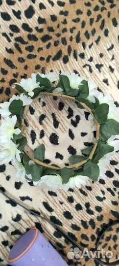 Ободок-венок с цветами