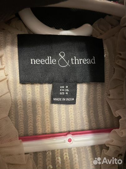 Вечернее платье needle&thread золотое